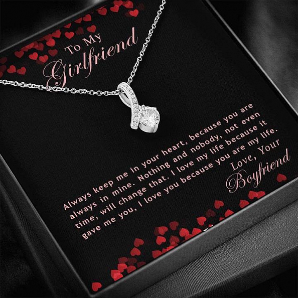 To My Girlfriend Necklace Valentine's Day Gift PWB322