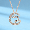 Sparkly Elk Necklace PWB344