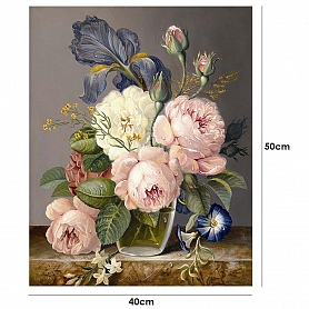 DIY Paint By Number Kits-Flowers(40*50 CM) PW618