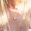 Tiny Initial Heart Necklace PW895