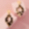 Drop shape leopard earrings PWB127