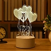 Customized 3D Love and Balloon Illusion Lamp Gift PW553