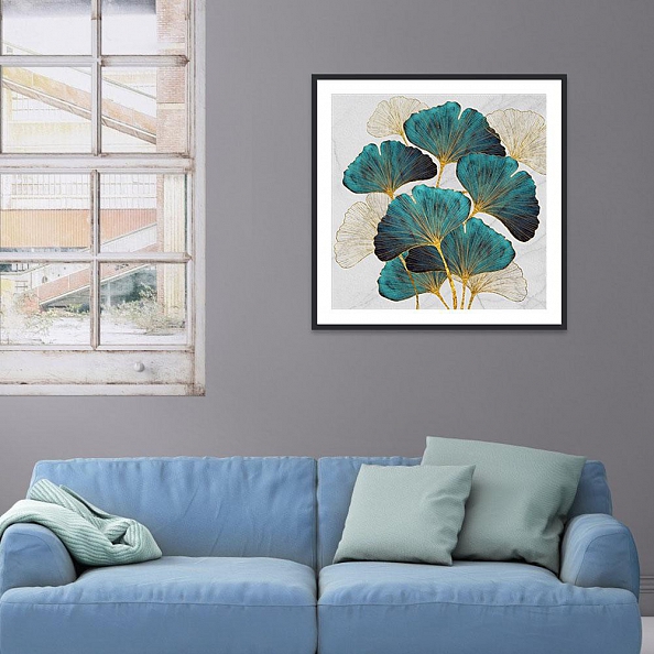  DIY Full  Drill Round Diamond Painting - Foil Leaf PW700