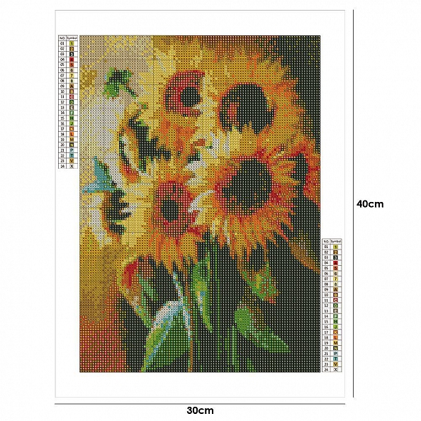 DIY  Full Square Diamond Painting Sunflower PW731