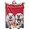 Christmas Dog Blanket Gift Custom Dog Blankets Pet Photo Painted Art Portrait Fleece Blanket PW075