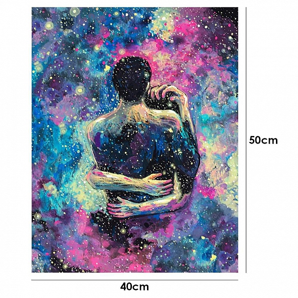 DIY Paint By Numbers- Hugging Lover(40*50 CM) PW742