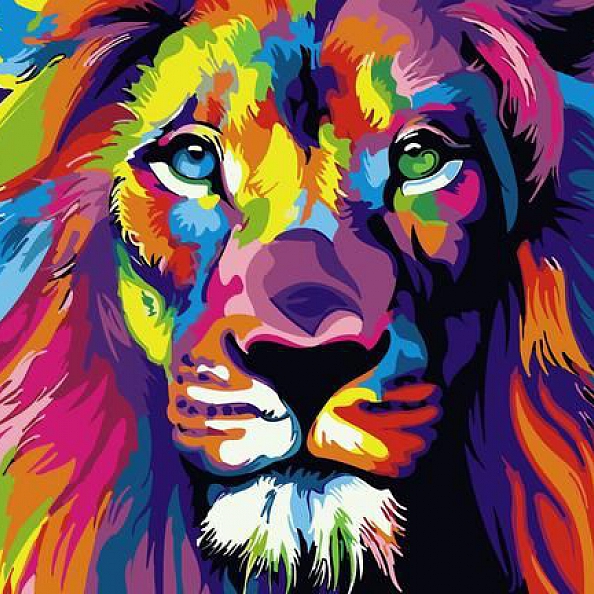 Lion Paint By Numbers Kits PW097