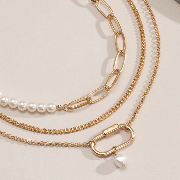 Individual Asymmetric Multilayer Necklace PW920