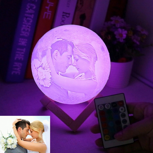 Moon Lamp With Photo 16 Colors PW029