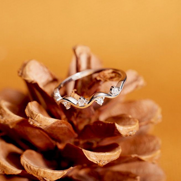 TO MY DAUGHTER HIGHS AND LOWS WAVE RING PWB577