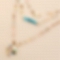 Natural turquoise pendant PWB186