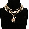 Multi Layer Sun Pendant Necklace PWB119
