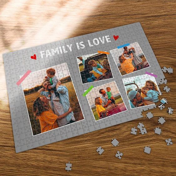 Custom Photo Jigsaw Puzzle Love Family PW230