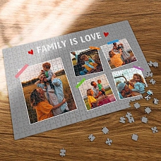 Custom Photo Jigsaw Puzzle Love Family PW230