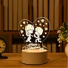 Customized 3D Romantic Propose Illusion Lamp Valentine Gift  PW561