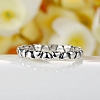 925 Sterling Silver Endless Love Heart Stacking Ring PWB256