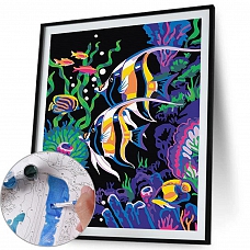 DIY Paint By Numbers Kit(40x50cm) Freedom Fish- PW753