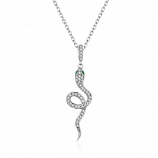 Shiny Snake Pendant Necklace PWB531