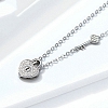 Heart & Lock Pendant Necklace PWB529