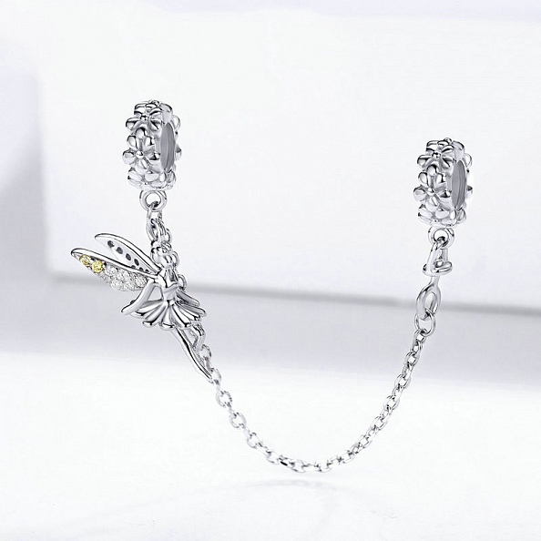 925 Sterling Silver Fairy Bracelet Beaded Accessory PWB460