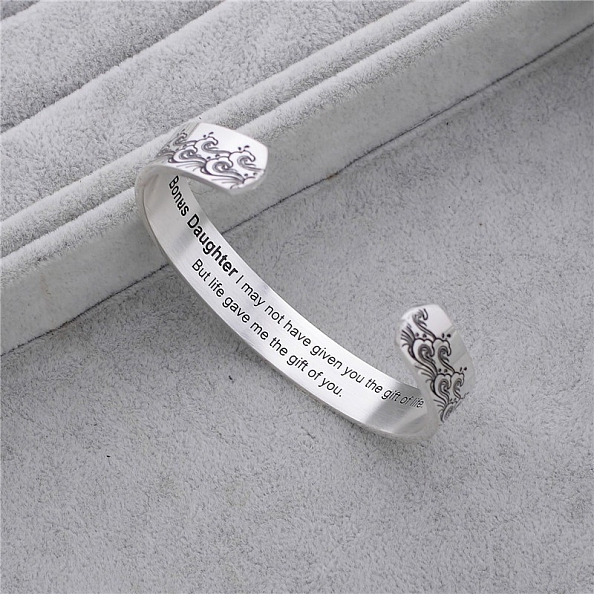 LIFE GAVE ME THE GIFT OF YOU Inspirational Bracelets for Daughter PWB433