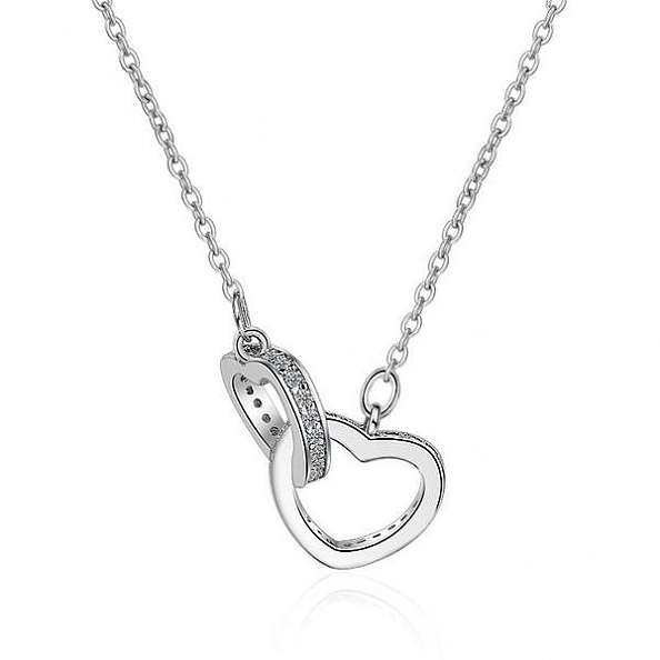 To My Daughter Double Heart Necklace PWB369