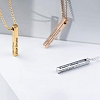 4 Sides Custom Name Bar Necklace PWB026
