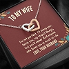 'I'M NOT PERFECT' Interlocking Hearts Necklace PWB317