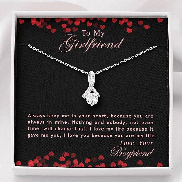 To My Girlfriend Necklace Valentine's Day Gift PWB322