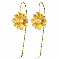 Natural Beautiful Jasmine Dangle Earrings PWB452