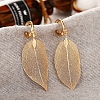 Hollow leaf eardrop PWB071