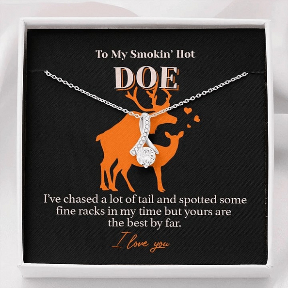 My Hot Doe, I Love You Necklace PWB206