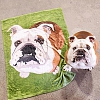 Custom Dog Blankets Personalized Pet Photo Blankets Painted Art Portrait Feelce Blanket PW141