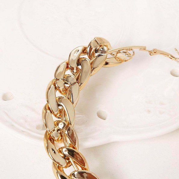 Exaggerated big circle earrings PWB077