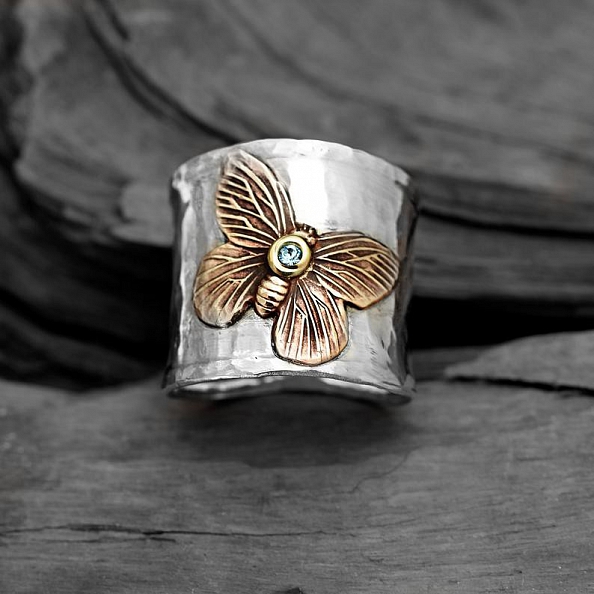 Retro Butterfly Ring PWB280 - Ring - PromiseIn