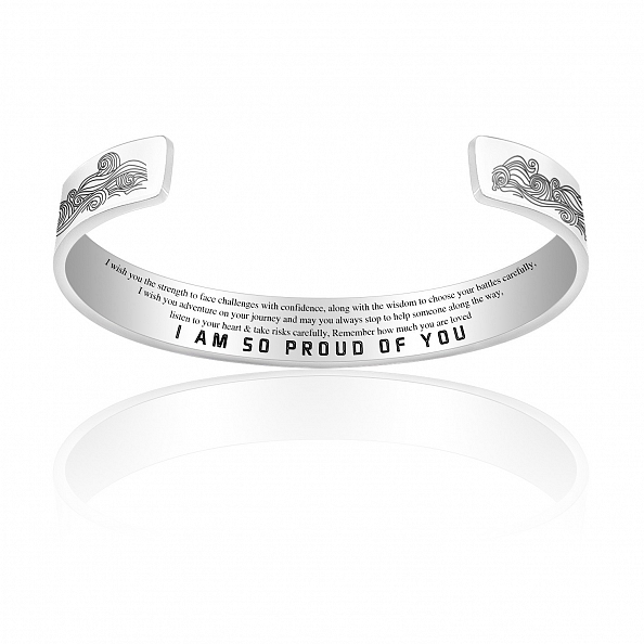 I AM SO PROUD OF YOU ENGRAVED BANGLE PWB367