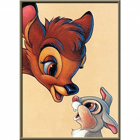 Cartoon Deer and Rabbit 5D Diamond Painting Set Kid Gift PW523