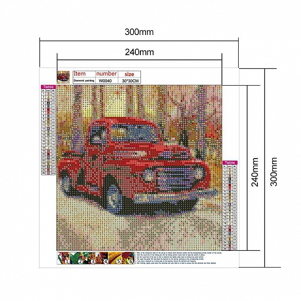 Full Round Drill  Diamond Painting - Car PW719