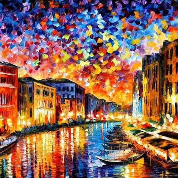 Landscape Water Town Paint By Numbers PW356