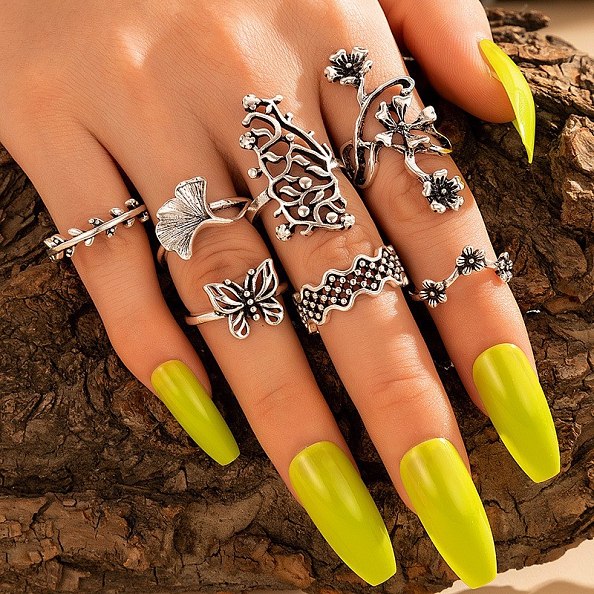 Bohemian 7 Pics Ring Set PWB281