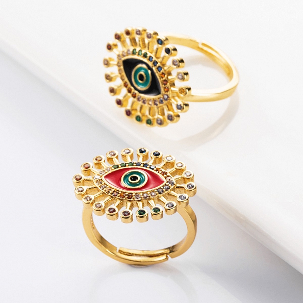 Devil's eye ring PWB106