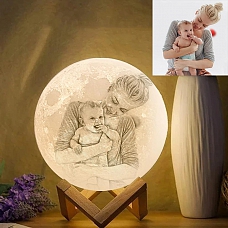 Moon Lamp With Photo Two Colors PW027