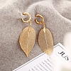 Hollow leaf eardrop PWB071