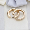 Shiny Zircon Hoop Earrings PWB288