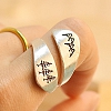 Natural landscape engraved ring PWB219