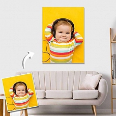 Custom Baby Photo Wall Decor Painting Canvas PW236