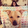 Custom Dog Blankets Personalized Pet Photo Blankets Painted Art Portrait Fleece Blanket PW005