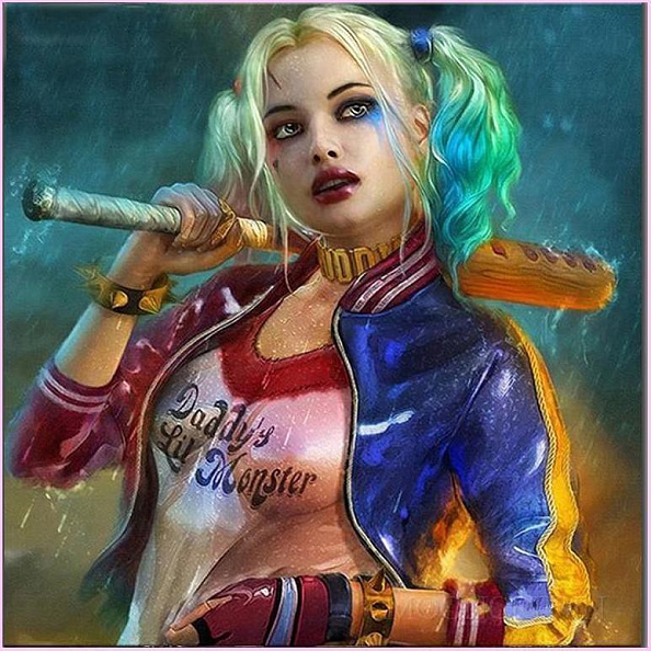 Full Drill 5D Diamond Painting Kit (DIY) - Suicide Squad PW443