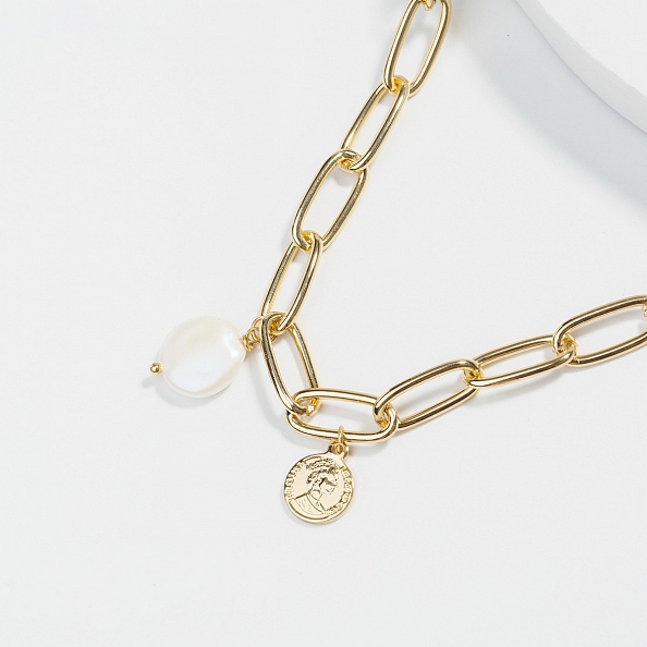 Baroque pearl multi - layered necklace PWB182