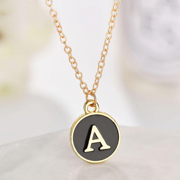 Initial Letter Pendant Necklace PW888